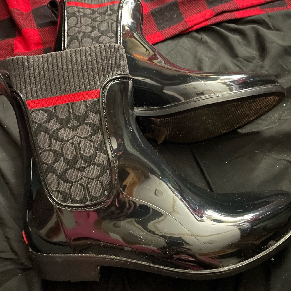 Coach rain boots